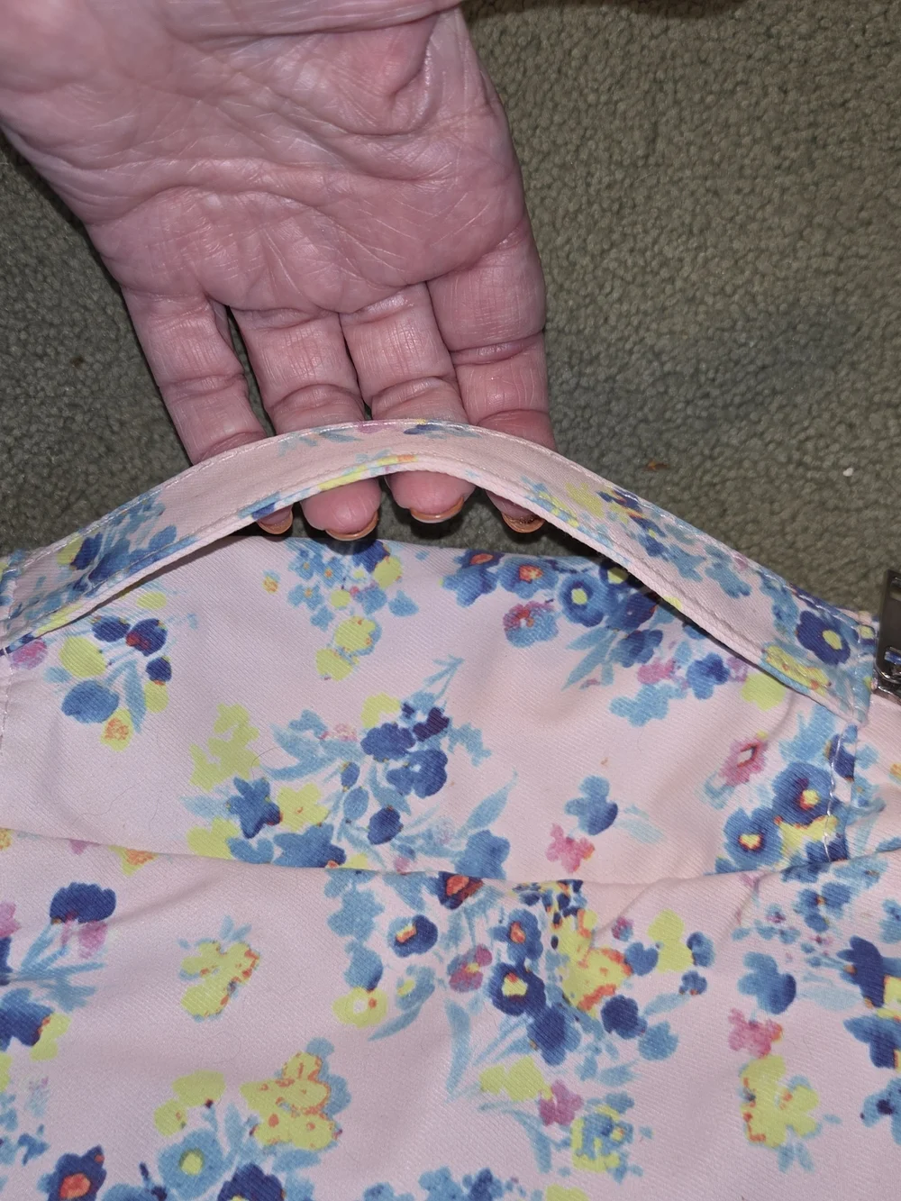 Pink Floral Cosmetic Pouch - Women's Makeup Organizer